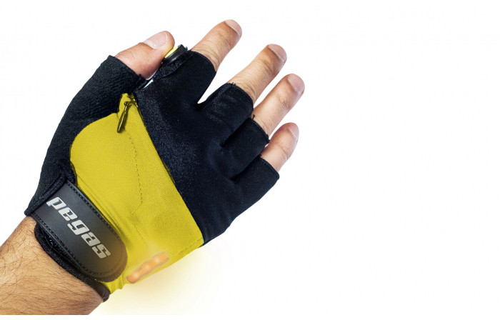 Pegas Manusi cu semnal led M Yellow