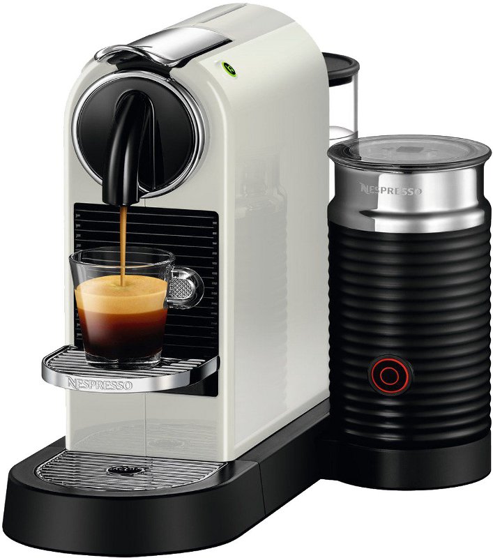 Espressor de cafea Nespresso CitiZ & Milk White D122-EU-WH-NE, 1720W, 19bar, 1l