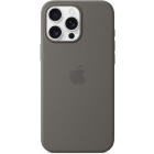 Apple Protectie pentru spate, material silicon, cu MagSafe pentru iPhone 16 Pro Max, culoare Stone Gray