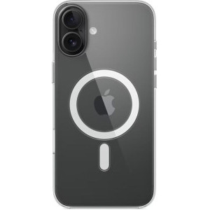 Apple Protectie pentru spate, material PC, cu MagSafe pentru iPhone 16, culoarea Transparent