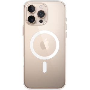 Apple Protectie pentru spate, material PC, cu MagSafe pentru iPhone 16 Pro, culoarea Transparent