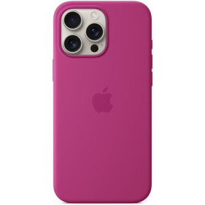Apple Protectie pentru spate, material silicon, cu MagSafe pentru iPhone 16 Pro, culoare Fuchsia