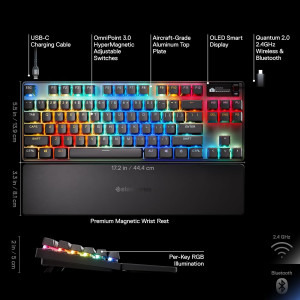 SteelSeries Apex Pro TKL Wireless Gen 3 OmniPoint 3.0 Switch Mecanica