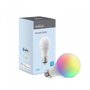 BroadLink LB27, Bec inteligent Wi-Fi, A60, 800 LM, Dimmer, Putere 10W, Control aplicatie