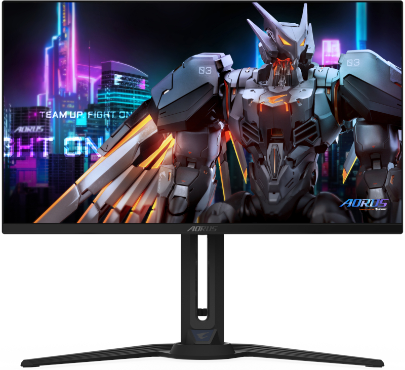 Monitor LED GIGABYTE Gaming AORUS FO27Q3 27 inch QHD QD-OLED 0.03 ms 360 Hz USB-C KVM HDR FreeSync Premium Pro