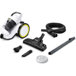 Aspirator Karcher VC 3, fara sac, 700W, 0.9L, Alb/Negru