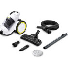 Aspirator Karcher VC 3, fara sac, 700W, 0.9L, Alb/Negru