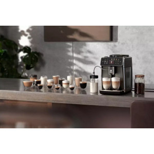 Philips automat Saeco GranAroma SM6582/10, 1500W, 15bar, 1.8L, Negru/Argintiu