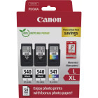 Canon Cartus PG-540L x2 + CL-541XL + Hartie foto GP-501 50 de coli Value Pack