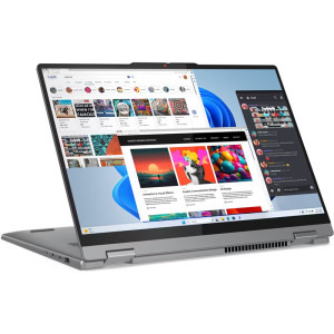 Lenovo 16'' IdeaPad 5 2-in-1 16AHP9, WUXGA IPS Touch, Procesor AMD Ryzen™ 7 8845HS (16M Cache, up to 5.1 GHz), 16GB LPDDR5X, 1TB SSD, AMD Radeon 780M, Win 11 Home, Luna Grey