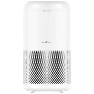 Tesla Purificator Air6 MAX, CADR 400 m3/h, Wi-Fi, Senzor calitate aer, Sleep Mode, Timer, Filtru HEPA+Carbon Activ+Catalyst, Lumina UV-C, Alb