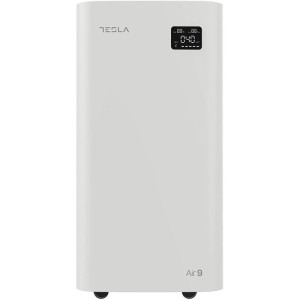 Tesla Purificator Air9, CADR 800 m3/h, Senzor calitate aer, Sleep Mode, Timer, Filtru HEPA+Carbon Activ+Catalyst, Eliminare mirosuri + VOC, Alb