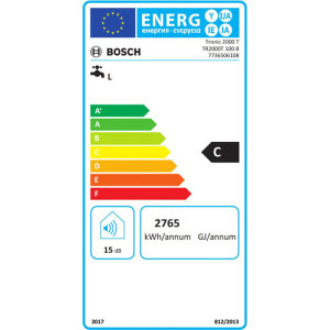 Bosch electric vertical TR2000T 100 B, 100 l, 2000 W, Termostat reglabil