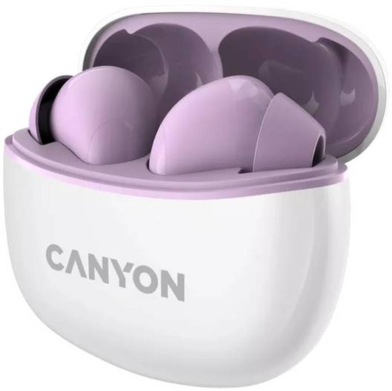 Casti Canyon TWS5, Wireless Stereo, White-Purple