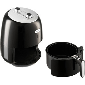 Fram Friteuza cu aer cald FAF-1500BK, 1500W, 3.2L, vas detasabil anti-adeziv, termostat reglabil 80-200˚C, temporizator 30 min, protectie supraincalzire, Negru