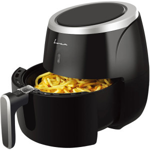 Fram Friteuza cu aer cald FAF-MD2000BK, 2000W, 5L, display digital, control Touch, vas detasabil anti-adeziv, temperatura ajustabila: 80-200˚C, temporizator max 60min, protectie supraincalzire, Negru