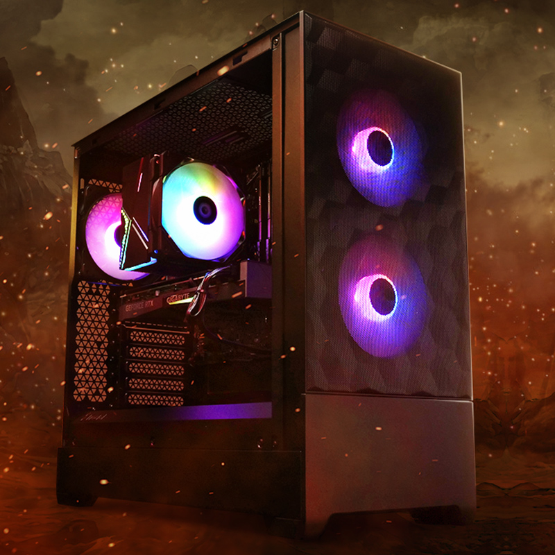 PC Gaming Legacy8, Intel i5-12400F 2.5GHz, 32GB DDR4, 1TB SSD, RTX 4070 12GB GDDR6X, Iluminare RGB