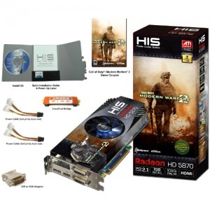 HIS Radeon HD5870 iCooler V 1GB GDDR5 256-bit + cupon Call of Duty: Modern Warfare 2