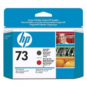 HP Printhead 73 Matte Black + Chromatic Red