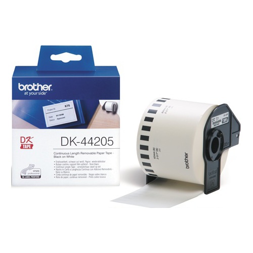 Consumabil Brother DK 44205 Removable White Paper Tape