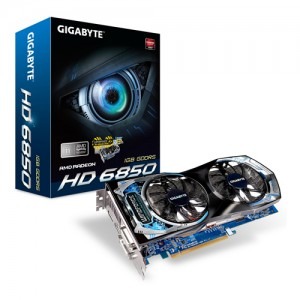GIGABYTE Radeon HD6850 1GB GDDR5 256-bit