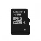Kingston Micro SDHC 4GB Clasa 4 + Adaptor SD