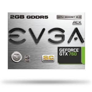 EVGA GeForce GTX 760 Superclocked ACX Cooling 2GB GDDR5 256-bit
