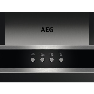 AEG decorativa DBB4651M, Putere de absorbtie 600 m3/h, Filtre aluminiu lavabile, 1 motor, 60 cm, Inox