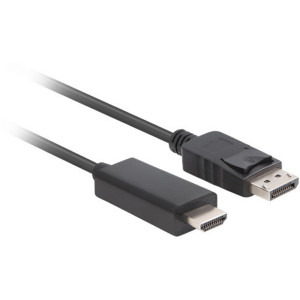 Lanberg DisplayPort v1.1 Male - HDMI Male, 3m, negru