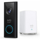 eufy Sonerie video Wireless, 2K HD, autonomie 6 luni, Negru + HomeBase Wireless