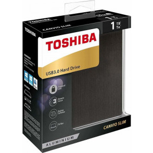 Toshiba Canvio Slim 1TB USB 3.0 Black