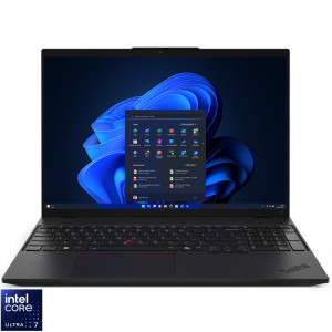 Laptop Lenovo 16 ThinkPad L16 Gen 1, WUXGA IPS, Procesor Intel® Core™ Ultra 7 155U (12M Cache, up to 4.80 GHz), 16GB DDR5, 512GB SSD, Intel Graphics, Win 11 Pro, Black