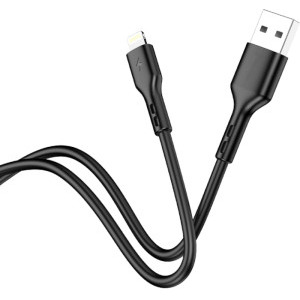 Lamtech USB Male la Lightning Male, 2.1A 1 m, Black