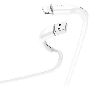 Lamtech USB Male la Lightning Male, 2.1A 2 m, White