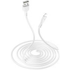 Cablu de date / adaptor Lamtech USB Male la Lightning Male, 2.1A 2 m, White