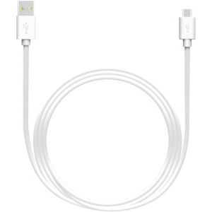 Lamtech USB Male la microUSB Male, 2.1A 1 m, White