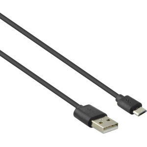 Lamtech USB Male la microUSB Male, 2.1A 1 m, Black
