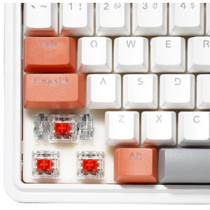 Redragon Gloria RGB White Red Switch Mecanica