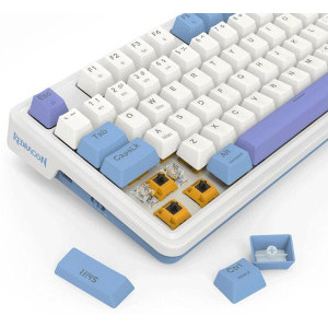 Redragon Gloria Pro White RGB Orange Switch Mecanica