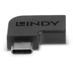 LINDY 1x USB-C Female 3.2 la USB-C Male 3.2, unghi 90°, negru