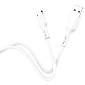 Lamtech USB Male la USB-C Male, 2.1A 1 m, White