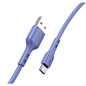 Cablu de date / adaptor Lamtech USB Male la USB-C Male, 2.1A 1 m, Blue