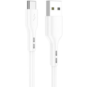 Lamtech USB Male la USB-C Male, 2.1A 2 m, White