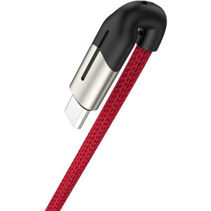 Lamtech USB Male la USB-C Male, 1.2 m, Red, amperaj maxim suportat 5A