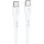 Cablu de date / adaptor Lamtech USB-C Male la USB-C Male, 100W 1 m, White, amperaj maxim suportat 5A