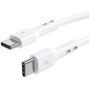 Lamtech USB-C Male la USB-C Male, 100W 2 m, White, amperaj maxim suportat 5A
