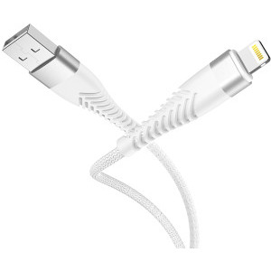 Lamtech Unbreakable, USB Male la Lightning Male, 2 m, Silver