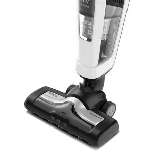 Rowenta vertical 2in1 Dual Force RH6737WH, 18V, autonomie 45 min, 2 viteze, 0.6L, pliabil, Alb, Alb-Negru
