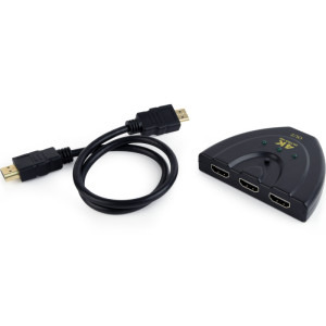 Adaptor Gembird Switch HDMI 1.4, 3x HDMI In, 1x HDMI Out, negru