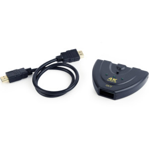 Gembird Switch HDMI 1.4, 3x HDMI In, 1x HDMI Out, negru